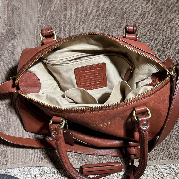 Coach Molly East West Leather Satchel - Picture 14 of 14